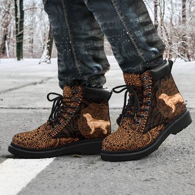 Golden Retriever Mandala All-Season Boots