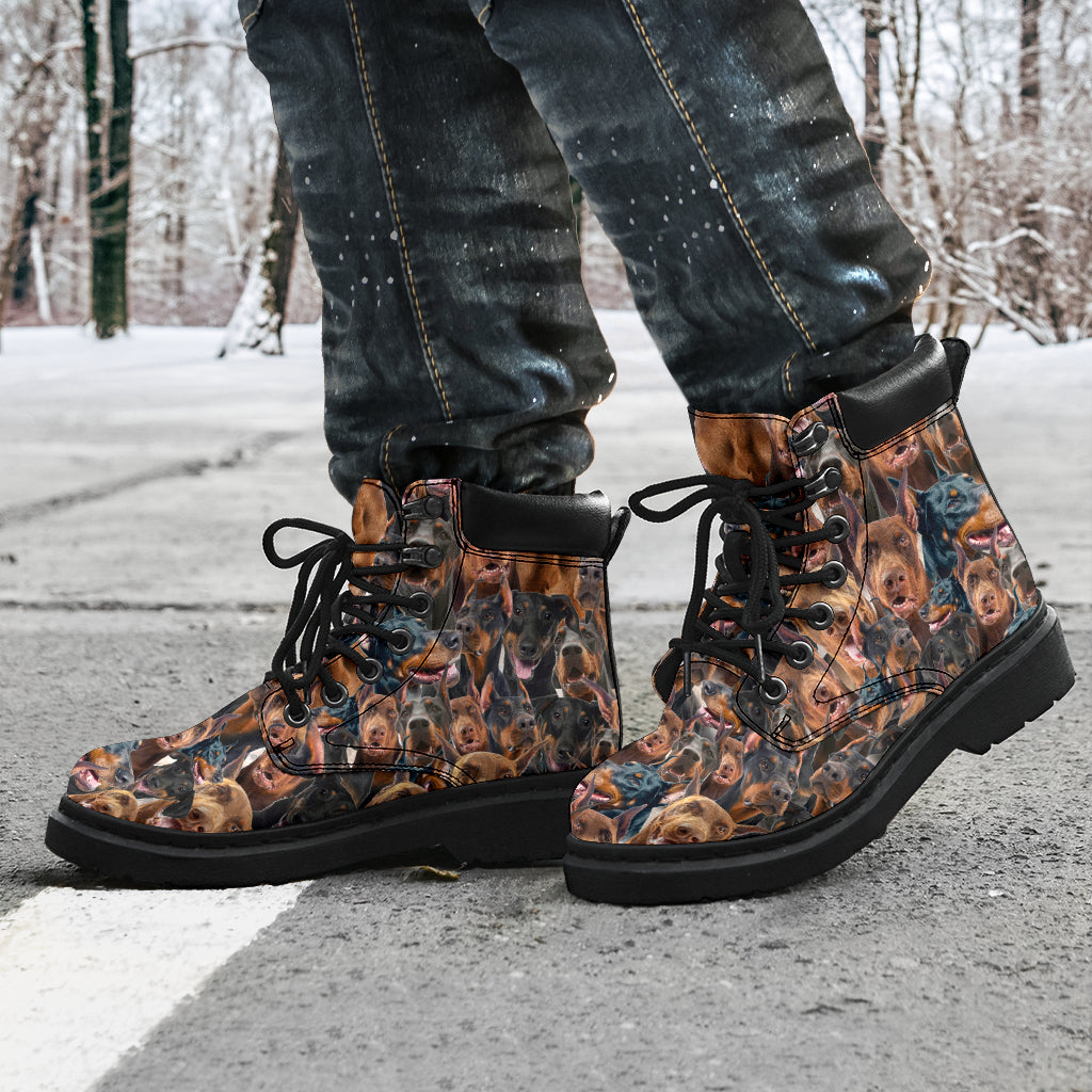 Doberman Pinscher Full Face All-Season Boots