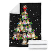 Shetland Sheepdog Christmas Tree Blanket