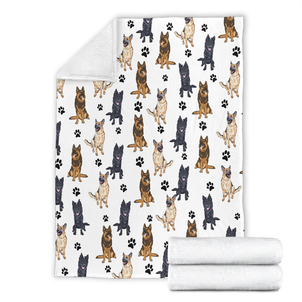 Malinois Paw Blanket