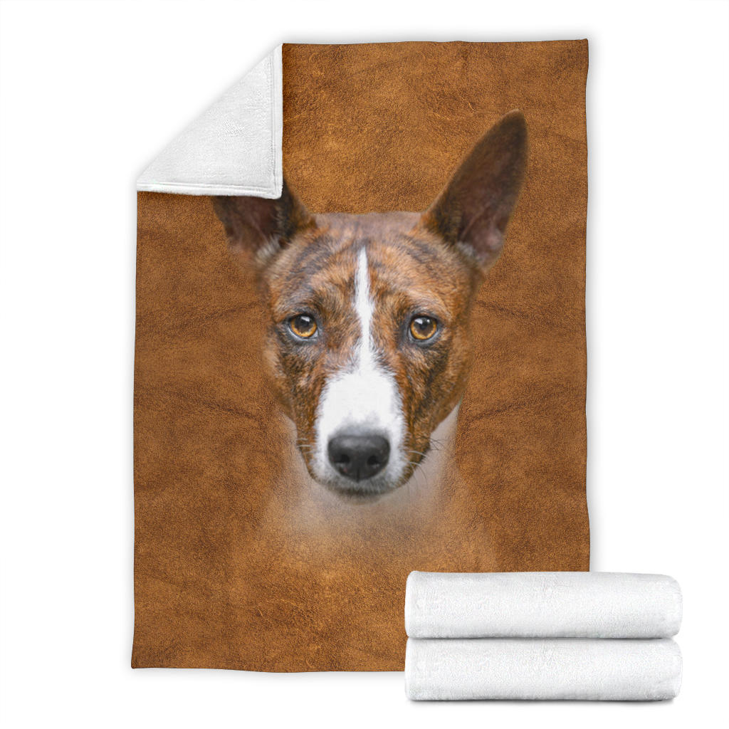 Basenji Face Hair Blanket