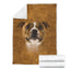 Staffordshire Bull Terrier Face Hair Blanket