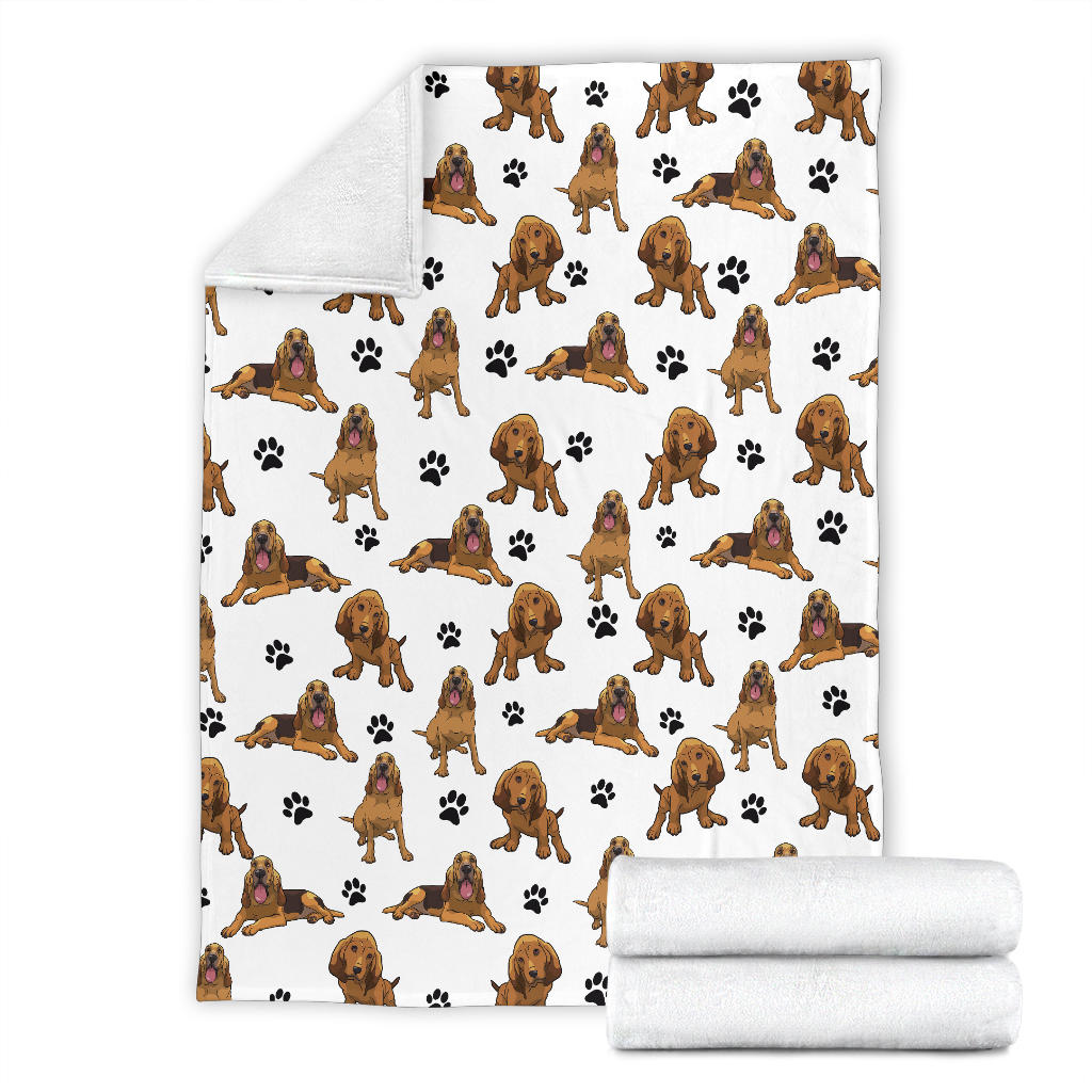 Bloodhound Paw Blanket