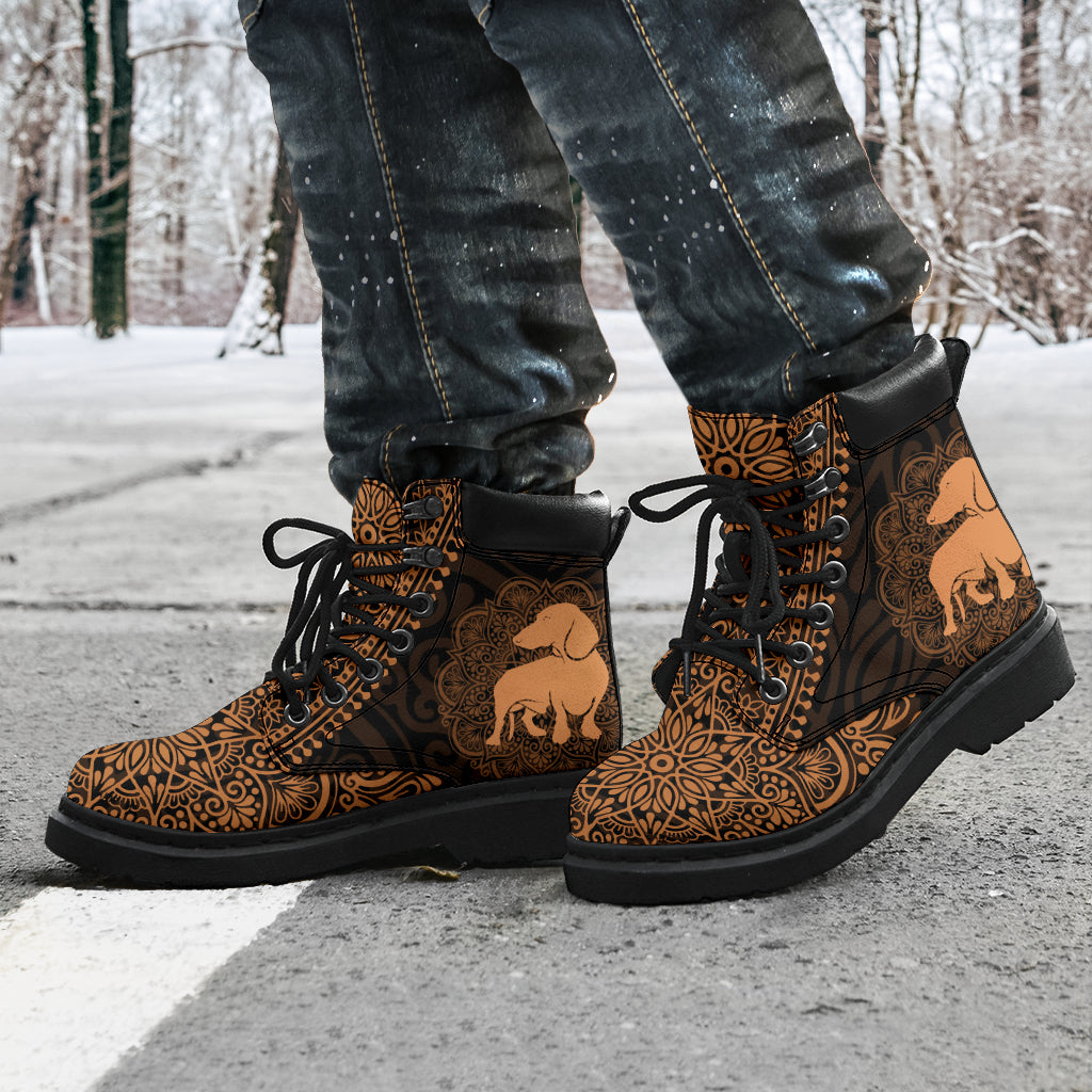 Dachshund Mandala All-Season Boots