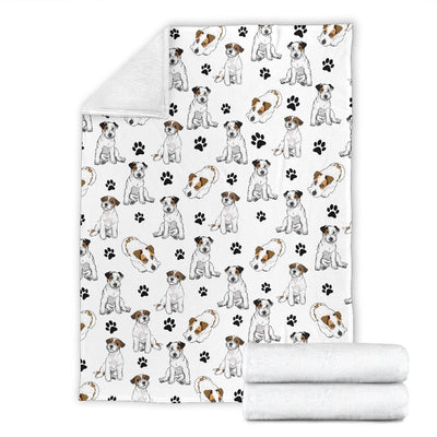 Parson Russell Terrier Paw Blanket