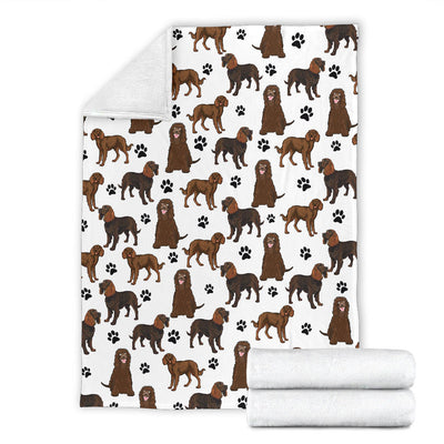 American Water Spaniel Paw Blanket