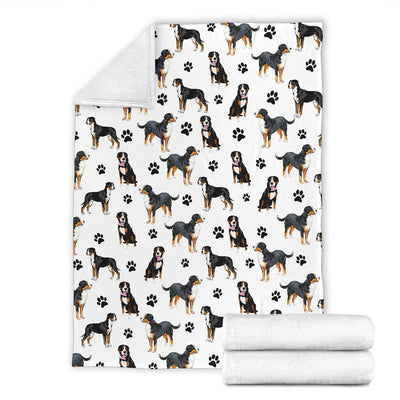 Greater Swiss Mountain dog Paw Blanket