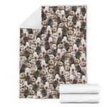 Bedlington Terrier Full Face Blanket