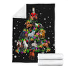 Horse Christmas Tree Blanket