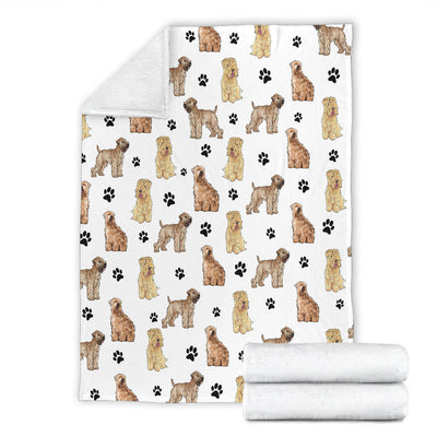 Soft Coated Wheaten Terrier Paw Blanket