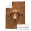 Nova Scotia Duck Tolling Retriever Face Hair Blanket