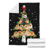 Pomeranian Christmas Tree Blanket