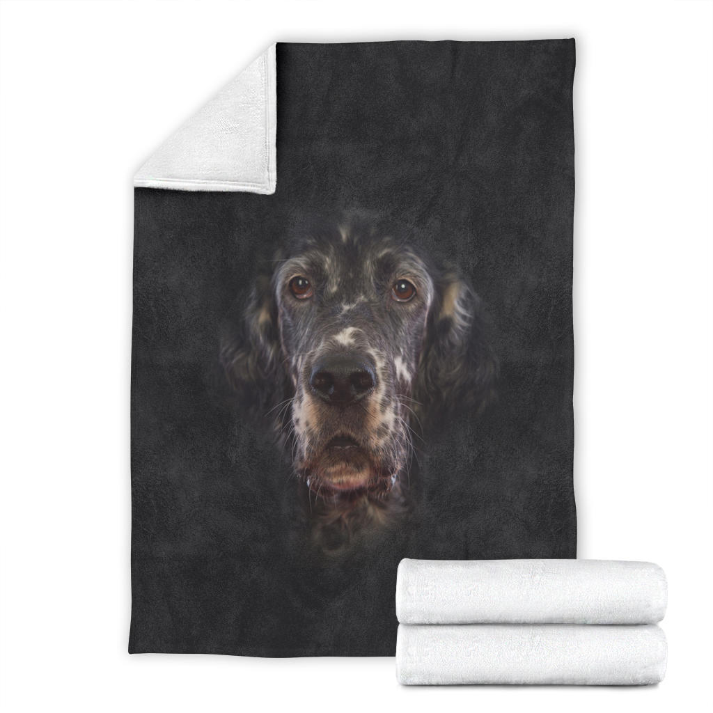 English Setter Face Hair Blanket