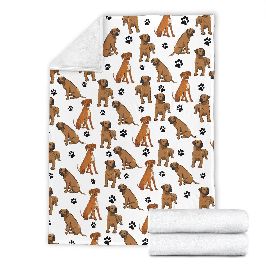 Rhodesian Ridgeback Paw Blanket