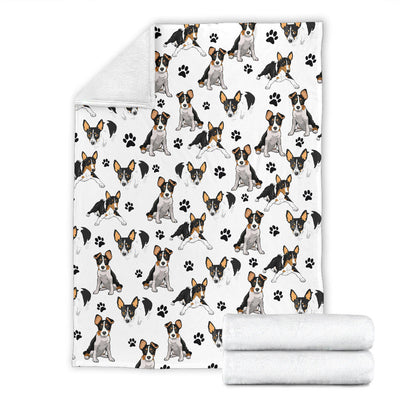 Rat Terrier Paw Blanket