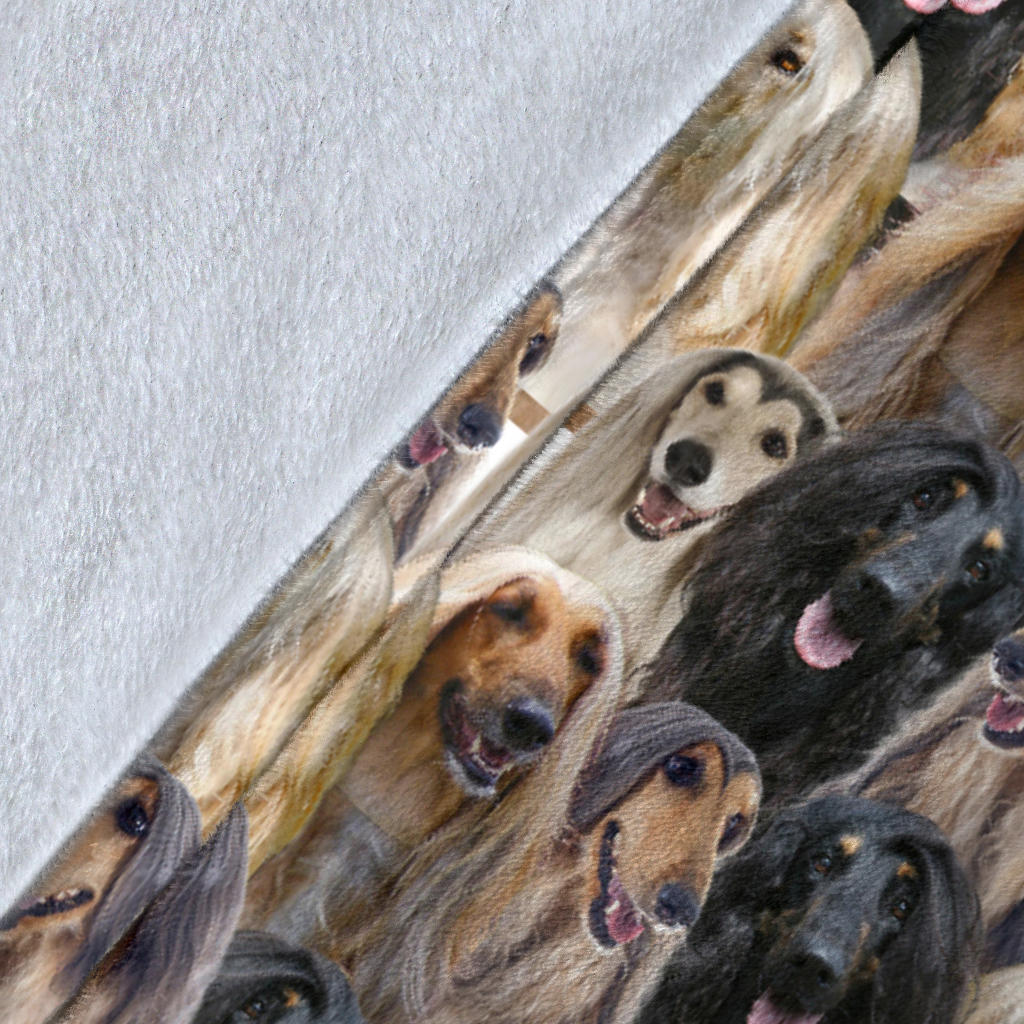 Afghan Hound Full Face Blanket