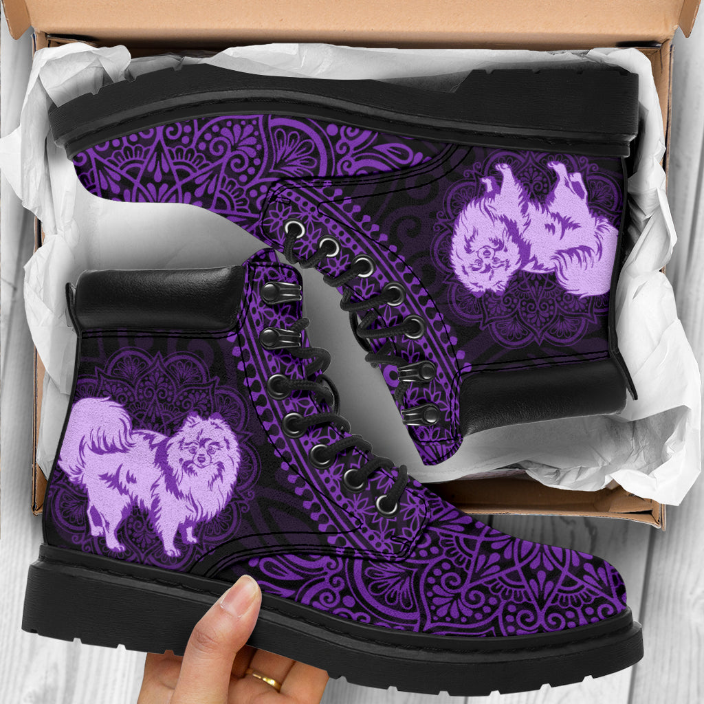 Pomeranian Mandala All-Season Boots