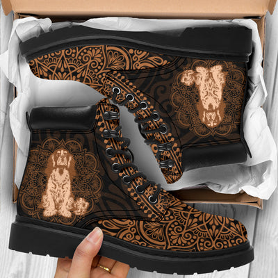 Cavalier King Charles Spaniel Mandala All-Season Boots