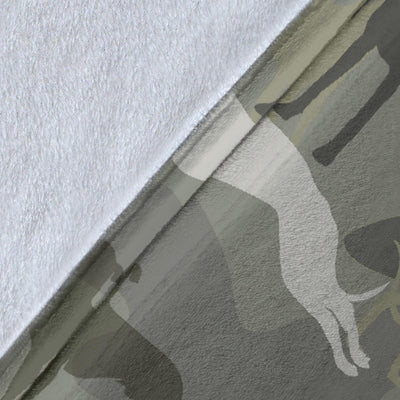 Italian Greyhound Camo Blanket