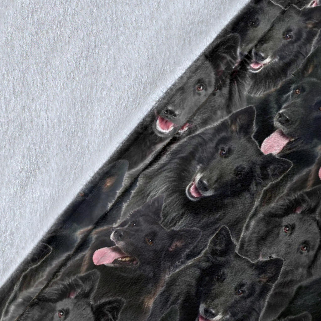 Groenendael Dog Full Face Blanket