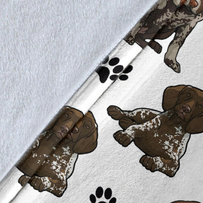 German Shorthaired Pointer Paw Blanket