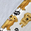 Golden Retriever Paw Blanket