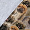 Pekingese Full Face Blanket