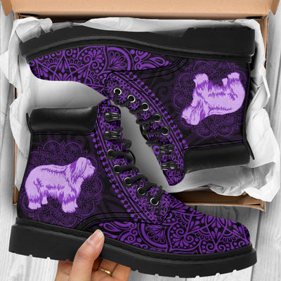 Old English Sheepdog Mandala All-Season Boots