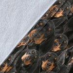 Black and Tan Coonhound Full Face Blanket