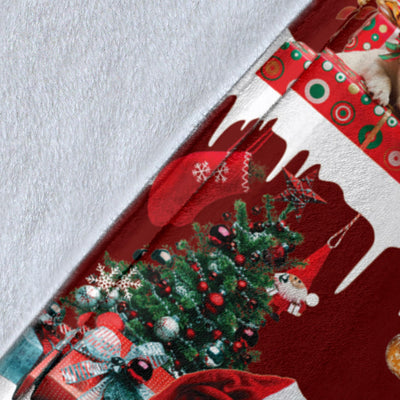 Labrador Retriever Snow Christmas Blanket