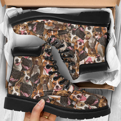 American Staffordshire Terrier Full Face All-Season Boots