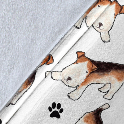 Wire Fox Terrier Paw Blanket