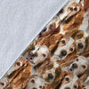 Welsh Springer Spaniel Full Face Blanket