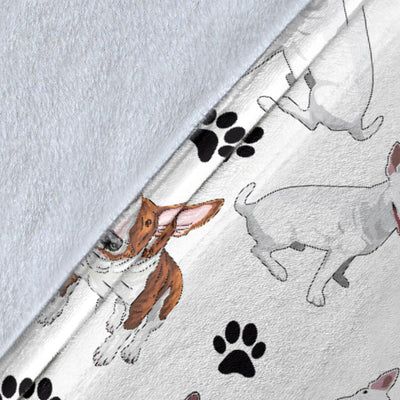 Bull Terrier Paw Blanket