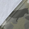 Norwegian Elkhound Camo Blanket