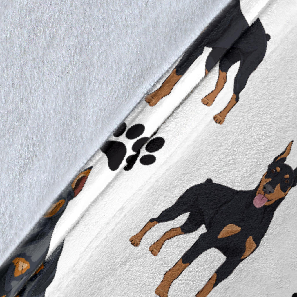 Doberman Pinscher Paw Blanket