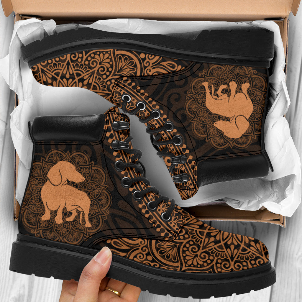 Dachshund Mandala All-Season Boots