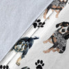 Bluetick Coonhound Paw Blanket