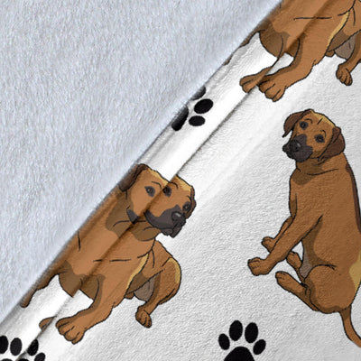 Rhodesian Ridgeback Paw Blanket