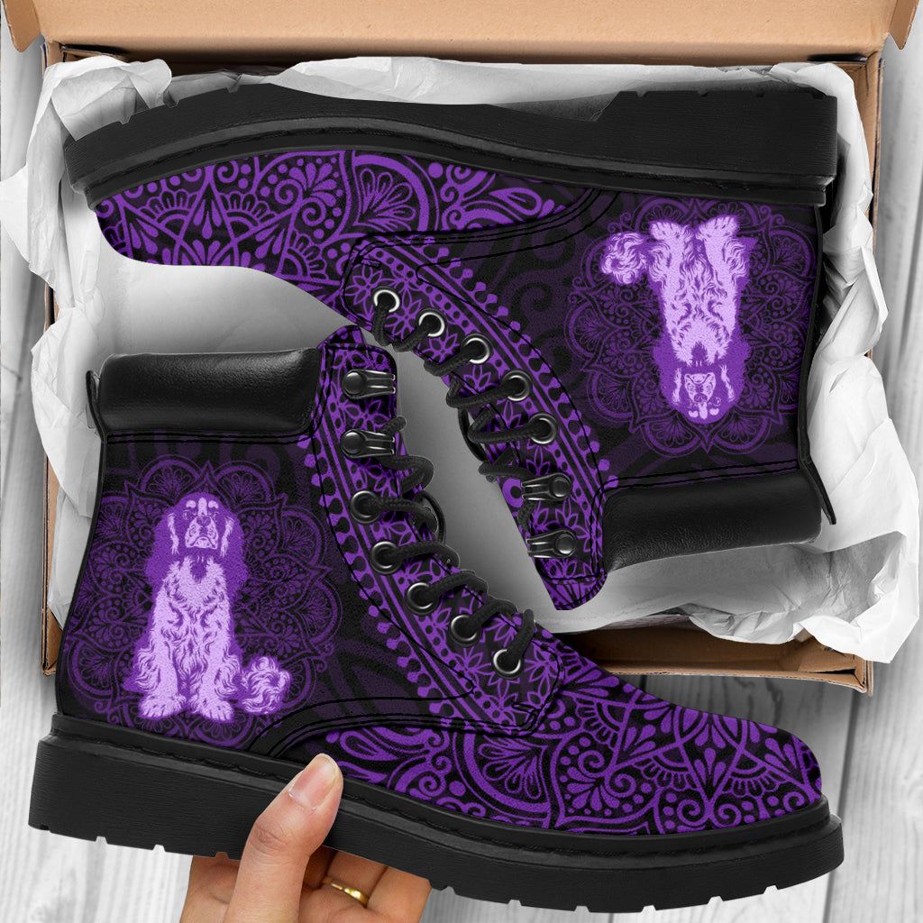 Cavalier King Charles Spaniel Mandala All-Season Boots