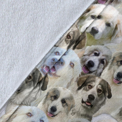 Great Pyrenees Full Face Blanket